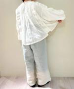 リネンギンガムチェック　パンツ